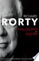 Philosophy as poetry /