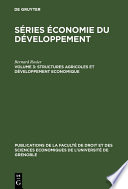 Structures agricoles et  developpement economique /