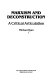 Marxism and deconstruction : a critical articulation /