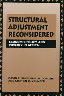 Structural adjustment reconsidered : economic policy and poverty in Africa / David E. Sahn, Paul A. Dorosh, Stephen D. Younger.