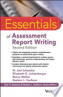 Essentials of assessment report writing /