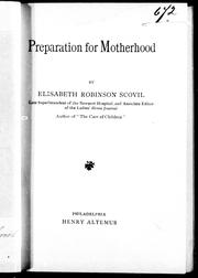 Preparation for motherhood /