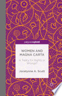 Women and Magna Carta : a treaty for rights or wrongs? /