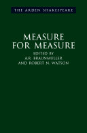 Measure for measure / edited by A. R. Braunmuller and Robert N. Watson.