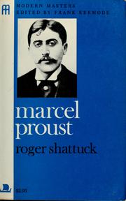 Marcel Proust / Roger Shattuck.