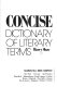 Concise dictionary of literary terms /