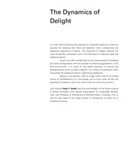 The dynamics of delight : architecture and aesthetics /