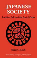 Japanese society : tradition, self, and the social order /