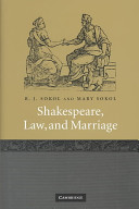 Shakespeare, law, and marriage /