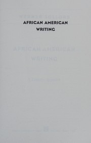 African American writing : a literary approach / Werner Sollors.