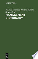 Management Dictionary : English-German.