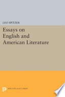 Essays on English and American literature /