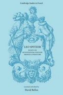 Leo Spitzer-essays on seventeenth-century French literature /