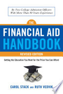 The financial aid handbook : getting the education you want for the price you can afford /