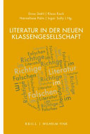 Literatur in der neuen klassengesellschaft /