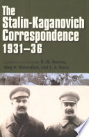 The Stalin-Kaganovich correspondence, 1931-36 /