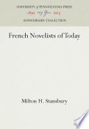 French novelists of today.