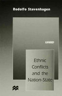 Ethnic conflicts and the nation-state / Rodolfo Stavenhagen.