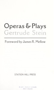 Operas & plays /