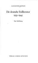 Die deutsche Exilliteratur 1933-1945 : e. Einf. /