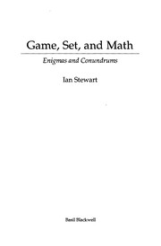 Game, set, and math : enigmas and conundrums /