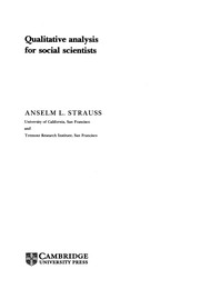 Qualitative analysis for social scientists /