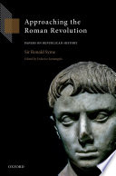Approaching the Roman Revolution : Papers on Republican History.