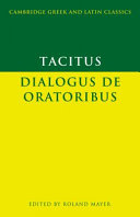Dialogus de oratoribus /