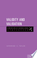 Validity and validation / Catherine S. Taylor.