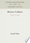 Meister Eckhart : Thought and Language / Frank Tobin.