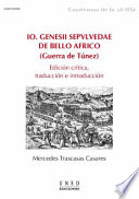 IO. Genesii Sepvlvedae De bello Africo (Guerra de Tunez) : edicion critica, traduccion e introduccion /