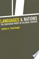 Languages and nations : the Dravidian proof in colonial Madras /