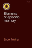 Elements of episodic memory /