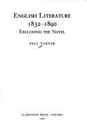 English literature, 1832-1890 : excluding the novel /