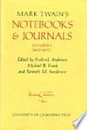 Mark Twain's Notebooks & Journals : (1855-1873).