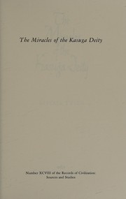 The miracles of the Kasuga deity /