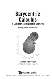 Barycentric calculus in Euclidian and hyperbolic geometry a comparative introduction /
