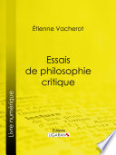 Essais de philosophie critique /