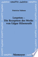 Lesarten : die Rezeption des Werks von Edgar Hilsenrath / Patricia Vahsen.
