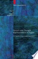 Speech and thought representation in English : a cognitive-functional approach /