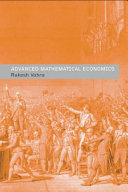 Advanced mathematical economics /