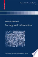 Entropy and information / Mikhail V. Volkenstein ; translated by Abe Shenitzer and Robert G. Burns.