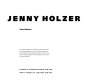 Jenny Holzer / Diane Waldman.