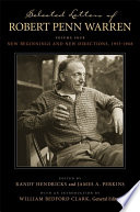 Selected letters of Robert Penn Warren /