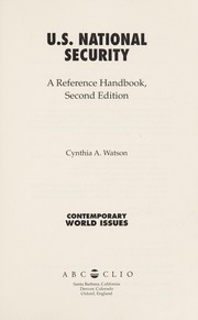 U.S. national security a reference handbook /