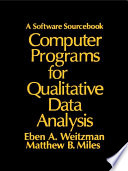 Computer programs for qualitative data analysis : a software sourcebook /