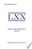 Notes on the Greek Text of Genesis