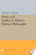 Order and Artifice in Hume's Political Philosophy.