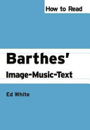 How to read Barthes' Image-Music-Text /