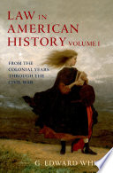 Law in American history /